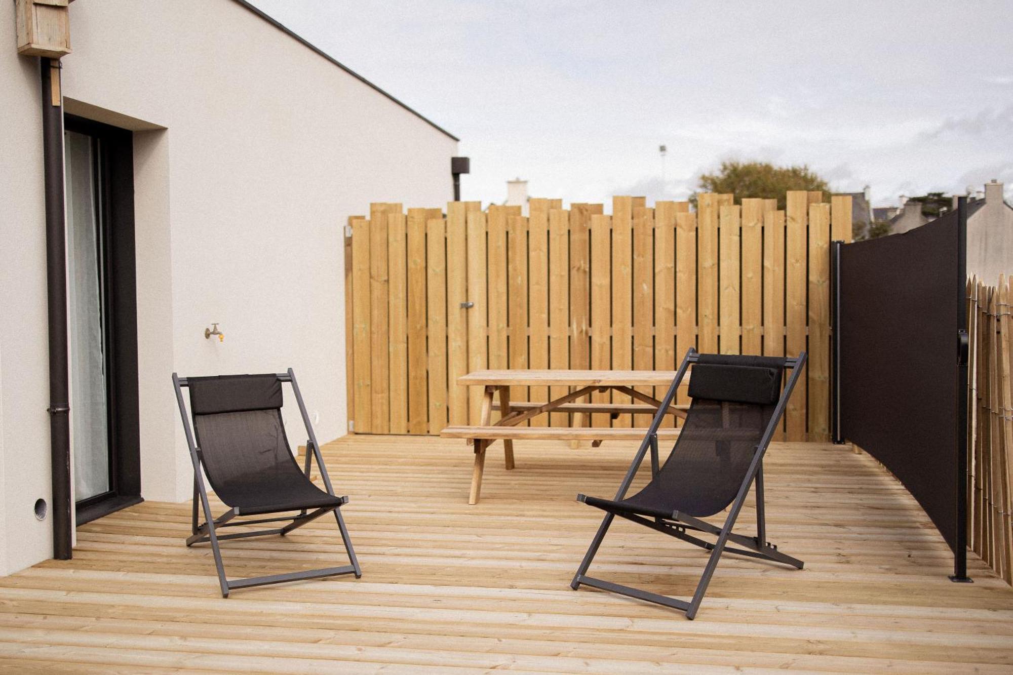 Men Louet O - Gite De Bord De Mer Ploudalmézeau エクステリア 写真